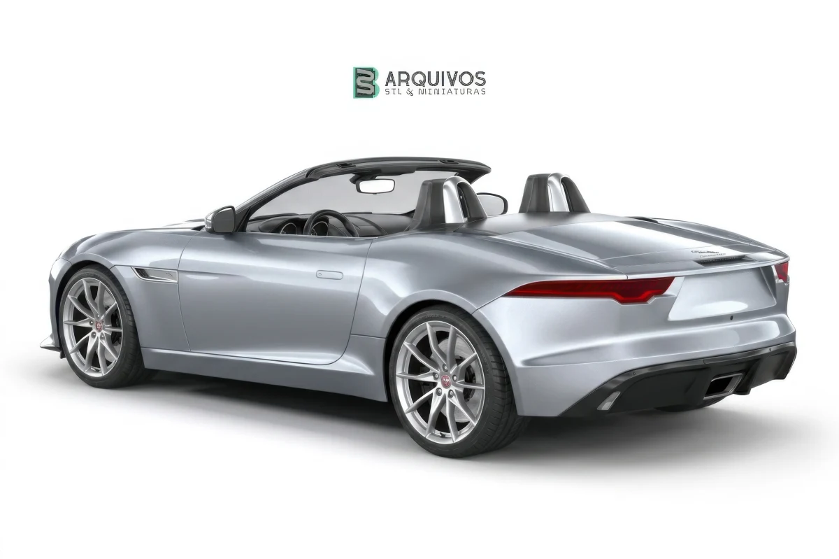 Modelo 3D STL - Jaguar F-Type Regular Convertible 2021 — foto 5